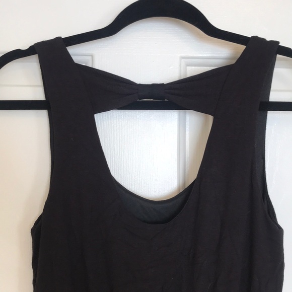 Black and Beige Hight Low Dress - Picture 4 of 5